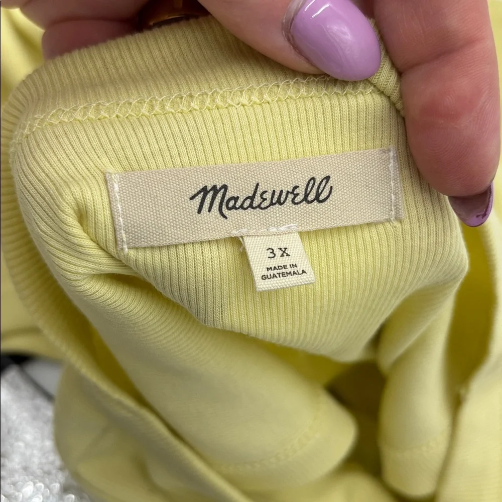 Madewell Supima Rib Cutaway Tank in Pale Daffodil - Picture 5 of 6